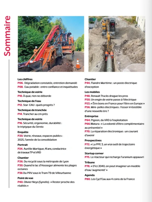 Sommaire Voiries 002 Voiries & Réseaux - N°002