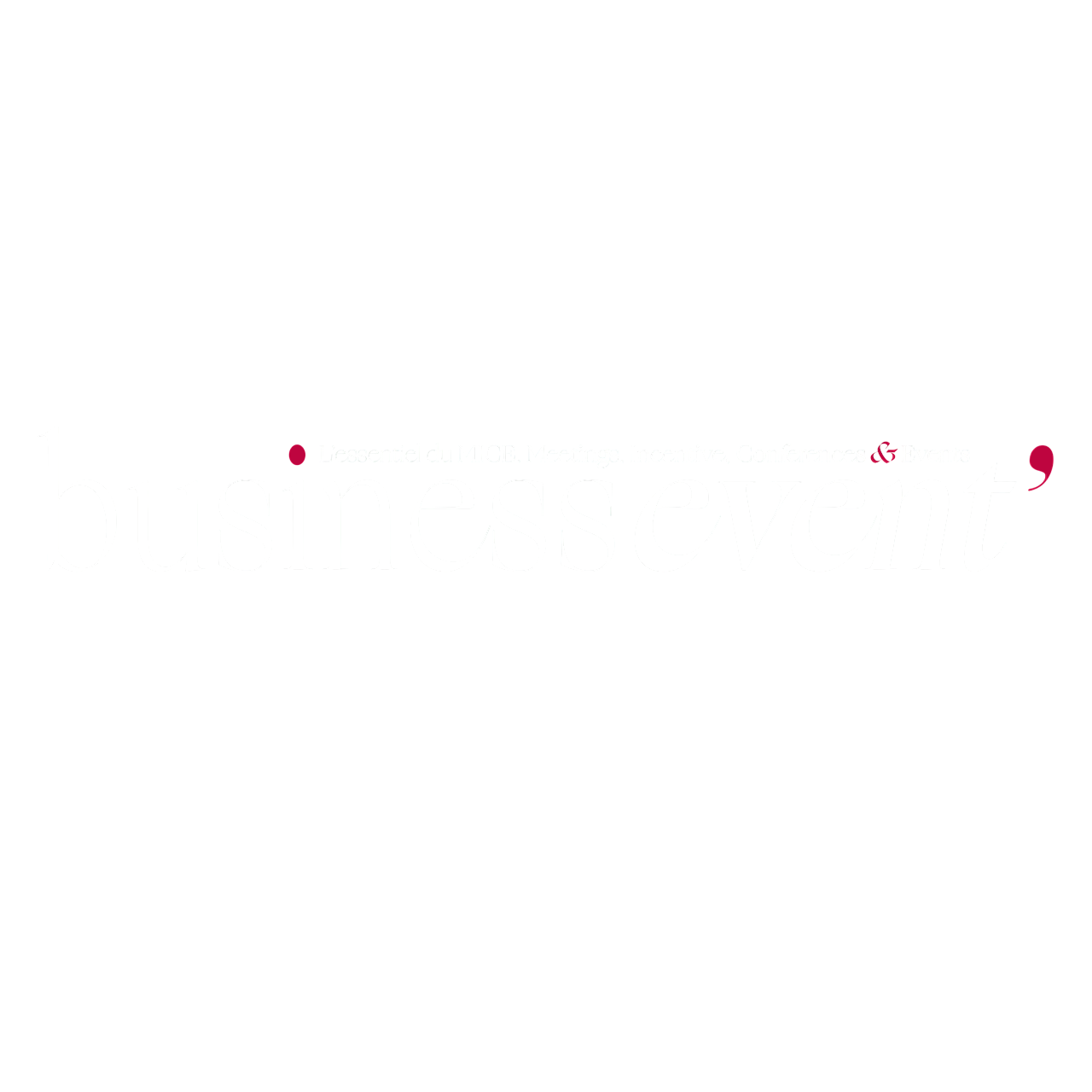logo business event 2026 white