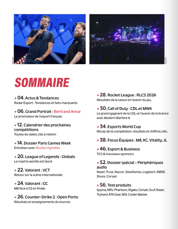 Esport News 006 Sommaire ESport News - N°006